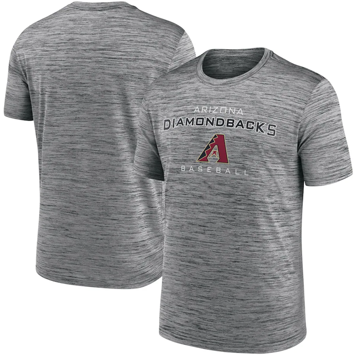 Men's Arizona Diamondbacks Grey Velocity Practice Performance T-Shirt
